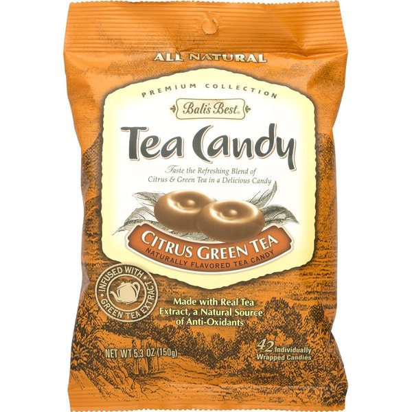 Bali's Best Citrus Green Tea Candy 5.3oz (Pack of 2)