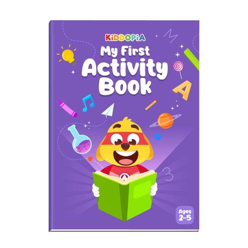 Kiddopia Creative Learning Bundle, My First Preschool Activity Set, Activity Book, Coloring Book, Free Captain Kidd DIY Fridge Magnet