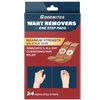 Goodnites Wart Remover Pads 24-Count, Maximum Strength 40% Salicylic Acid Plaster, 2 Sizes Core (6 mm & 10 mm) for Common & Plantar Warts, 1 Box