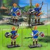 Breath of The Wild Building Block Kit, Game Character Model Toys,Micro Hyrule Building Blocks Set(490Pcs),Unique BOTW Decorations and Building Toys Gifts,Game Fans Gift,2023 New(Link Action Figure)