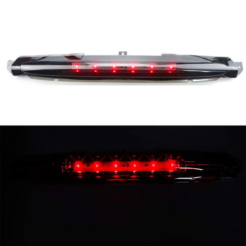 Fit for Chevrolet Avalanche 2002-2012 LED Third 3rd Brake Cargo Light Assembly, Rear Roof Center High Mount Stop Light Replacement (Black Housing Clear Lens)