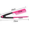 Vctitil Hair Straightener Comb DIY Fashion V Type Salon Hairdressing Washable Hair Styling Comb