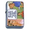 Not Gossiping, Plotting Evil Feminist Agenda Windproof Refillable Flip Top Oil Lighter with Tin Gift Box D-516