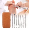 Watris Veiyi 8PCS Foot Shaver Pedicure Tool, Pedicure Knives Set, Stainless Steel Dead Skin Removal Kit, Foot File Callus Nail for Women Men Care Feet