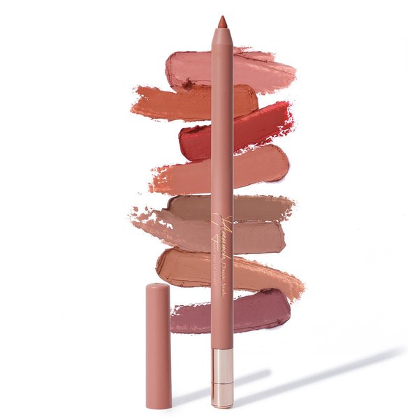 YES.EYE DO Nude Brown Lip Liner with Sharpener, Light Brown Lipliner Crayon with Creamy Smooth Texture, Retractable Matte Lipstick Pencil for Lip Defination, Waterproof, Long Lasting, Classic Nude
