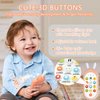 Richgv 1 Year Old Girl Birthday Gift, Baby Cell Phone Toy Sensory Learning Toys with 12 Functions, Baby Girl Toys 6 to 12 Months Multi Sound Effects with Light Teething Toys for Babies Infants