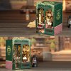CUTEBEE Book Nook Kit - DIY Miniature House Kit for Beginners and Adults, Tiny House Dollhouse Booknook Library Bookshelf Decor, 3D Wooden Puzzle Gifts for Family and Friends (Owl Bookstore)