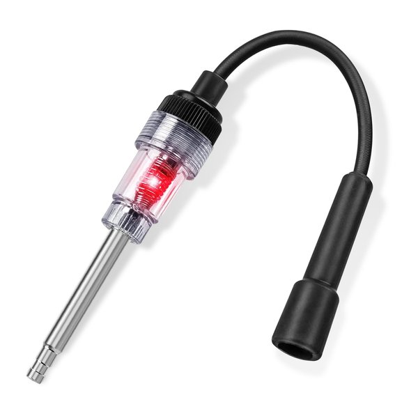 Suvnie Inline Spark Plug Tester, Straight Boot Engine Ignition Tester, Auto Internal External Engine Armature Diagnostic Detector for Motorcycle Lawn Mower, Car Accessories