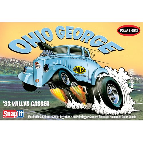 Polar Lights 1933 Willys Coupe Snap Draggin Snap Model Building Kit