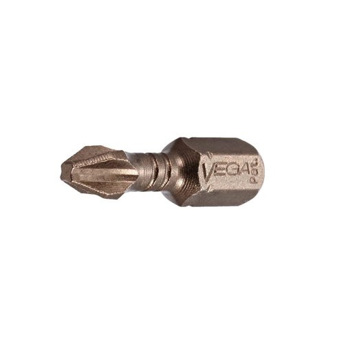 VEGA Professional Grade #2 Phillips Impact Driver Bits 1" Length P125P2A-10 (Pack of 10)