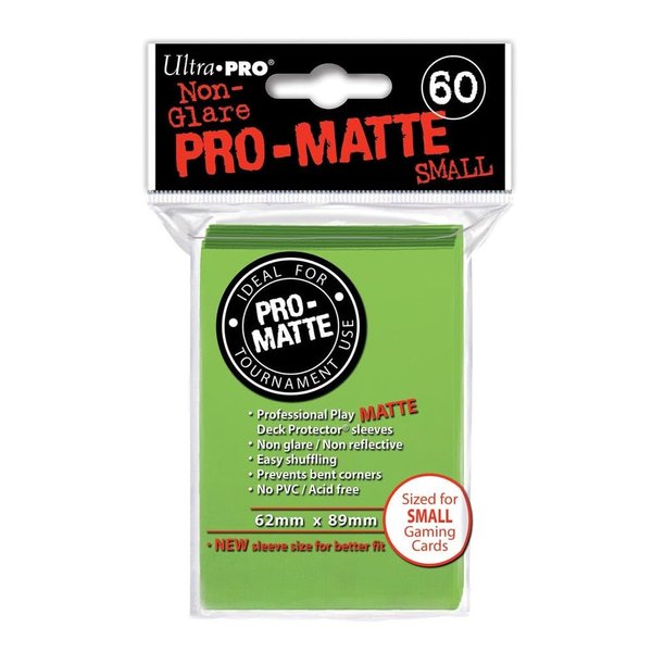 Ultra Pro Sleeves Pro-Matte D10 Card Game (Small, Lime Green)
