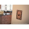 BRAINERD 64260 French Lace Double Decorator Wall Plate / Switch Plate / Cover, Sponged Copper