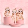 Sufeasdf 6 Pcs 6 Inch Princess Girl Mini Cute Dolls, Sister Small Princess Dolls, Miniature Dolls Little Girl for 3+ Year Old Girls
