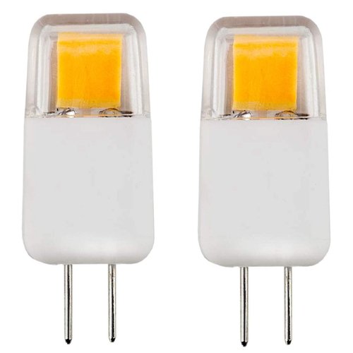 CBconcept UL Listed, G4 LED Light Bulb, 2 Pack, Epistar COB 1.7 Watt, Dimmable, 220 Lumen, Pure White 6000K, 360 degree Beam Angle, 12 Volt, 20W Equivalent, G4 Bi Pin Base Halogen Replacement Bulb