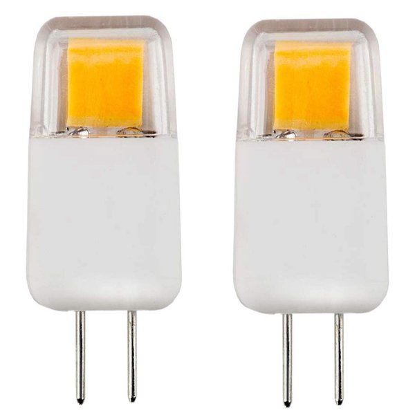 CBconcept UL Listed, G4 LED Light Bulb, 2 Pack, Epistar COB 1.7 Watt, Dimmable, 220 Lumen, Pure White 6000K, 360 degree Beam Angle, 12 Volt, 20W Equivalent, G4 Bi Pin Base Halogen Replacement Bulb