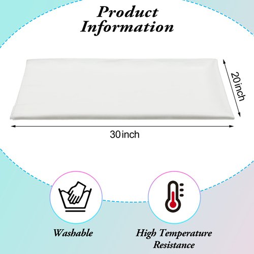 Tegeme 2 Pieces Ironing Press Cloth Silk Organza Pressing Cloth for Ironing 20 x 30 Inch Fabric Press Cloth for Sewing and Ironing Iron Fabric Protector Pressing Tool for Ironing Protection