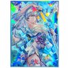 50 PCS Holographic Anime Card Sleeves for MTG Top Loading Trading Card Sleeves Deck Protector for PTCG Game Cards 67×92mm(Kamisato Ayaka)