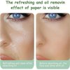 200 Sheets Oil Absorbing Sheets for Face, Makeup Blotting Paper Oil Blotting Sheets, Oil Blotting Sheets for Face Soft Oil Unisex Blotting Papers for Oily Care (Rose+Chamomile)