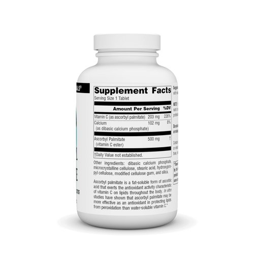 Source Naturals Ascorbyl Palmitate 500mg Fat-Soluble Vitamin C Ester Supplement - 180 Tablets