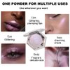 Purple Pink Shimmer Highlighter Highlight Makeup Contour Powder Palette， Face Illuminator Highlighter, Blush and Makeup Highlighter Bronzer Palette Highlighter+Makeup iluminadores Illuminator Make Up (Pink)