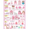 56 Pcs Dollhouse Furniture Dollhouse Accessories Set Miniature Furniture Mini Furniture Plastic Small Doll House Furniture Tiny Play House Pretend Play Family Toys Gift,Boy Girl Toddler Kid 3Y+