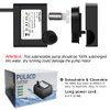 PULACO 2Pcs Mini Submersible Water Pump (95GPH 5W) for Aquarium Fish Tank, Pond, Fountain, Hydroponics