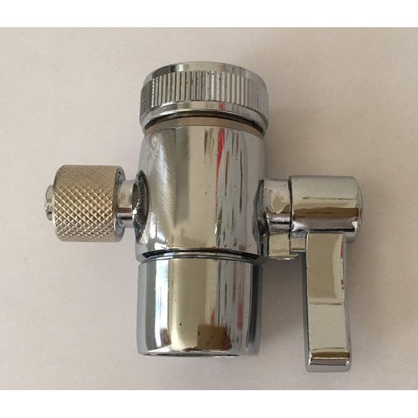 Malida Countertop filter to 3/8 inch O.D. Tubing Faucet Adapter,Kitchen Bathroom Sink Faucet Diverter Valve for Above Counter Water Filter Faucet Sprayer attachment