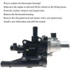 Engine Coolant Thermostat Housing with Sensor Gasket for 2011-2016 Chevrolet Cruze 2012-2017 Chevrolet Sonic 2013-2017 Chevrolet Trax Replaces 25192228