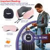 napfun Neck Pillow for Traveling, Upgraded Travel Neck Pillow for Airplane 100% Pure Memory Foam Travel Pillow for Flight Headrest Sleep, Portable Plane Accessories, Pink