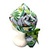 Scrub caps for women, surgical cap, Koala Bear medical OR hair covering for nurses, scrub hat with tie backs.