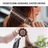 FIXBODY Hair Brush, Round Brush for Blow Drying, Curling, Styling, Nano Thermal Ceramic & Ionic Tech, Boar Bristle, 3.3 inch, 2 inch Barrel, for Women, Volume & Shine, Brown, Hair Brush for Thick Hair