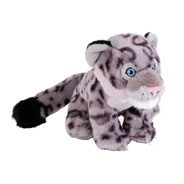 Wild Republic Cuddlekins Eco Mini Snow Leopard Cub, Stuffed Animal, 8 Inches, Plush Toy, Fill is Spun Recycled Water Bottles, Eco Friendly