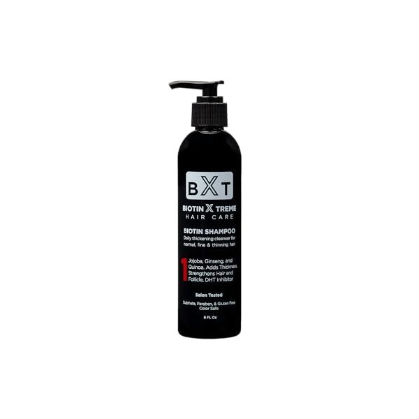 Natural Biotin Thickening Shampoo for Hair Loss and Thinning Hair | Color Safe and Paraben and Sulfate Free for Men's and Women's Hair Growth 8 oz