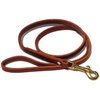 Ray Allen Mfg Signature K9 Standard Leather Leash, 3-Feet x 1/2-Inch, Burgundy