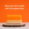 ASANTEE Papaya & Rice Milk with Honey Cleansing Soap 125 Grams (Pack of 3)
