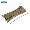 MECCANIXITY Pipe Cleaners Chenille Stems 30cm/12 Inch for DIY Art Creative Crafts Decorations, Light Brown Pack of 200