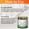 OraWellness Shine Remineralizing Tooth Powder with Hydroxyapatite, Natural Teeth Whitening Powder, Tooth Stain Remover and Polisher, Fresh Mint