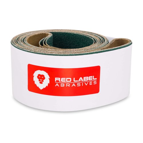 Red Label Abrasives 2 1/2 X 60 Inch 120 Grit Metal Grinding Zirconia Sanding Belts, 6 Pack