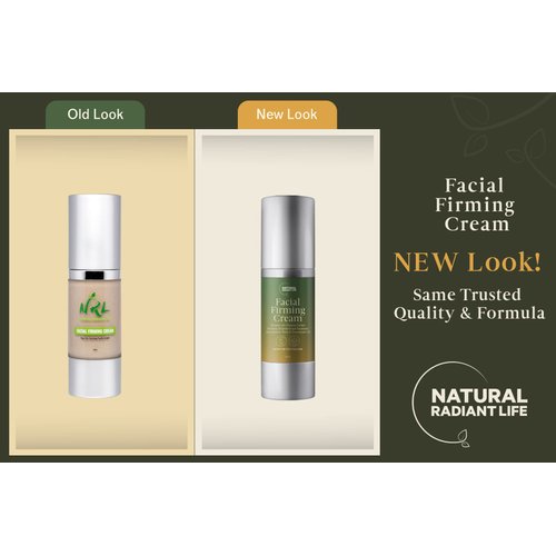 NRL NATURAL RADIANT LIFE Face Firming Cream - Rapid Lifting Moisturizer with Vegan Skin - Tightening Peptide Complex, for Saggy Neck, Day and Night Anti-Aging Cream - 1 Oz (Packaging May Vary)