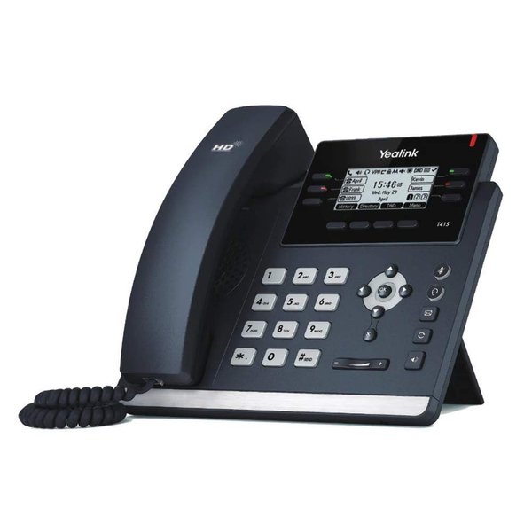 Yealink SIP-T41S WIFI Desk Phone with Accessories - Black (Renewed)