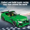 ExultationToy 332 Pcs Super Sports Car Toy Building Set, 4 Different Wheel Rim Designs, MOC Building Blocks Cars for Adults, Teens, Boys Ages 8-12