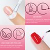 DRMODE Liquid Latex for Nails, Fast Drying Liquid Latex Nail Polish Barrier Peel off Latex Tape, Nail Polish Skin Protector Cuticle Guard for Fingers Nail Painting with Tweezers for Various Nail Art