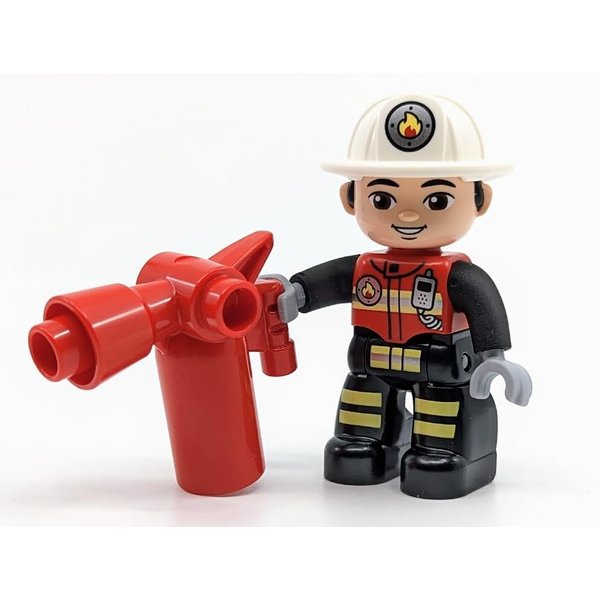 LEGO Duplo: Firefighter Figure with Fire Extinguisher