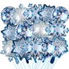 20PCS Snowflake Foil Balloons Winter Wonderland Party Decorations - Winter Holiday/Xmas/Christmas Party Supplies Decorations Balloon