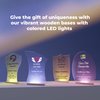 EGD Personalized Acrylic Trophy Award for Activities with Your Company Logo I Customizable Awards and Trophies I Customize Your Employee Appreciation Gifts (Wide 7.5 x 10 Height)