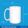 American Cream Draft Horse Mug 15oz White Ceramic Coffee Cup - American Patriotic Themed Design Gifts for Horse Lovers