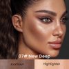 Kaely 2in1 Cream Bronzer Highlighter Stick,Face Shaping Contouring Sticks,Cheek Contour Highlight Palette Kit,maquillaje contorno en crema Bronzing Foundation Stick,Face Brightens & Shades Makeup,07