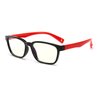 FOURCHEN Anti Blue Light Glasses for Kids Computer Glasses,UV Protection Anti Glare Eyeglasses Computer Glasses Video Gaming Glasses for Children (Black-red)