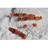 Carnelian Stone Hair Clip Set - Includes 2 Hair Combs, 1 60 mm French Barrette, 2 Hair Pins