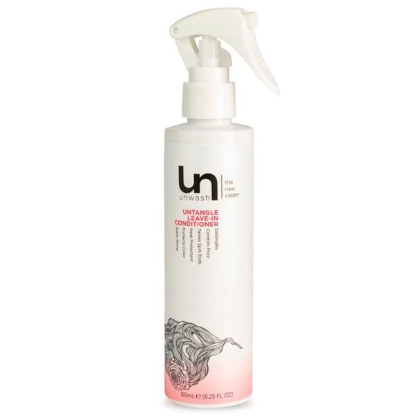 Unwash Untangle Leave-in Conditioner: Detangles, Frizz-Control, Heat & Color-Protectant, Add Shine, Clean & Sweet Scent - 6.25 Fl Oz.